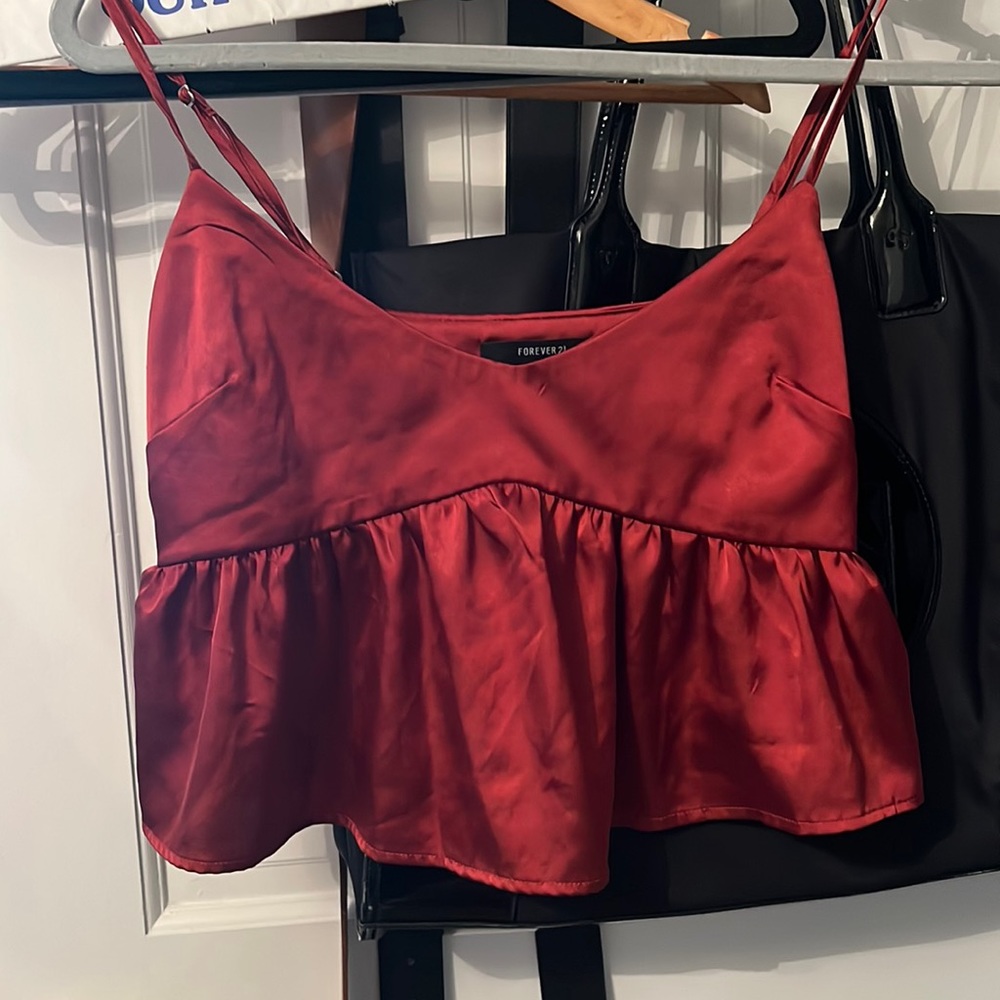 Red tank top
